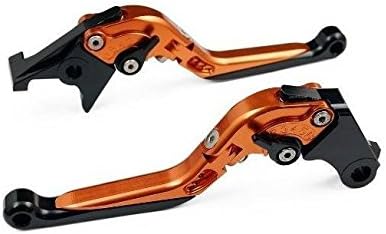 Extendable Folding Brake and Clutch Levers for husqvarna Svartpilen 401 2018-Orange