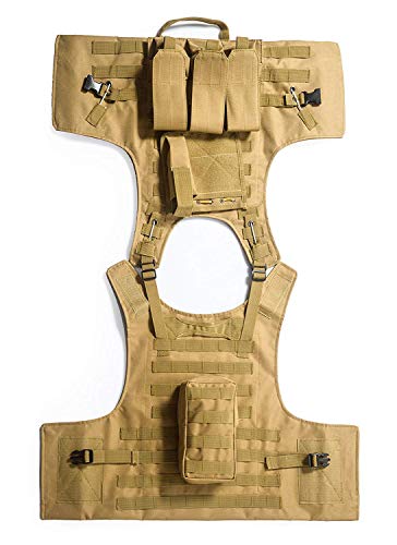 Jipemtra Law Enforcement Tactical Molle Vest Military Airsoft Paintball Vest Adjustable Assault Swat Vest Mesh Vest with Detachable Belt Holster Pouch for Combat Training Field Operations (Black #2)