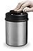 Gourmia GCC9325 Vacuum Sealed Coffee Canister Ð Stainless Steel Food Storage Container with Built-In Sealer and Date Indicator to Track Freshness Ð Protects from Heat, Moisture, UV Lights and More