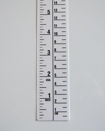 Height Rule Fractional Metric 80 Inch 203 Centimeter Long White 