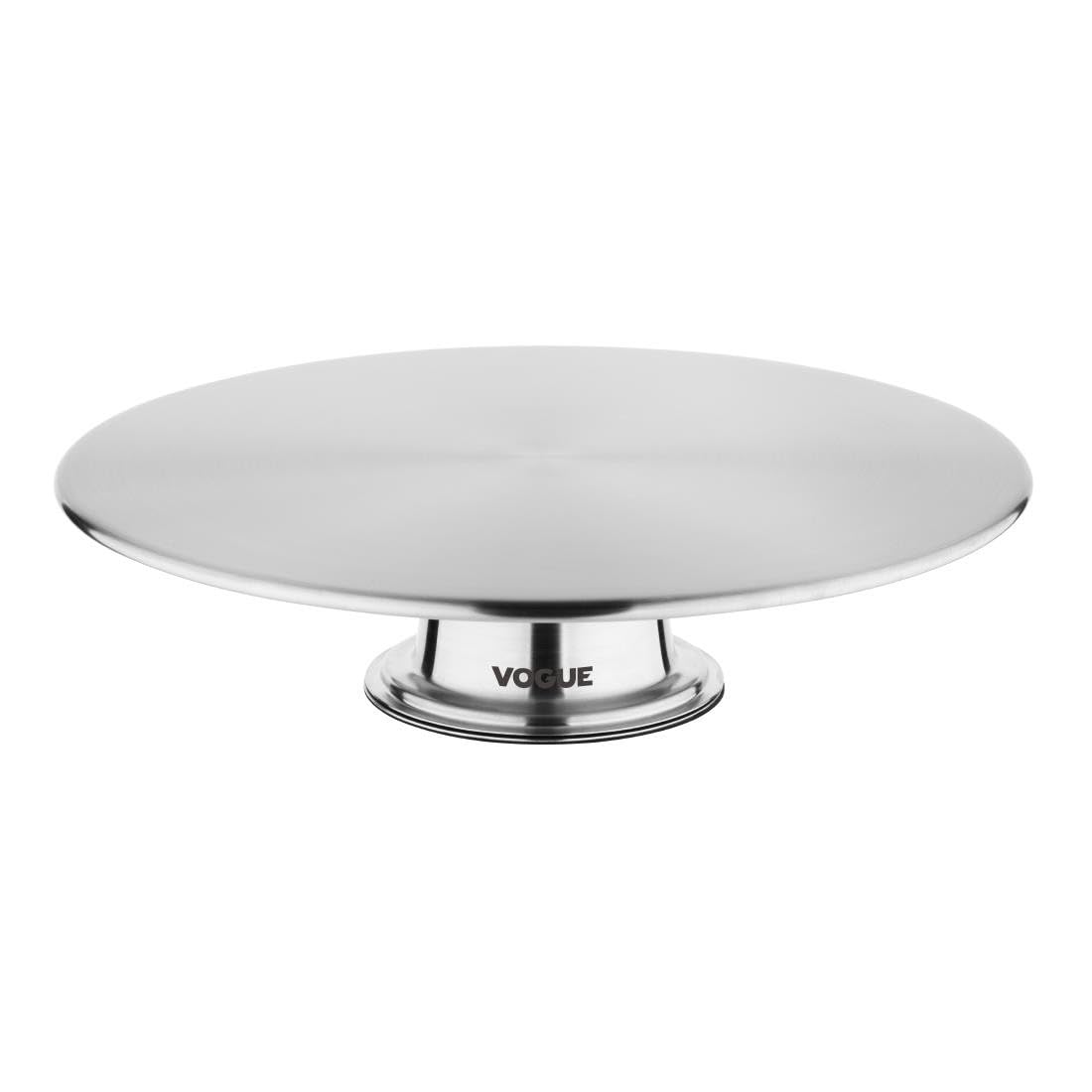 Vogue Stainless Steel Rotating Cake Stand 30cm - Cake Turntable, Revolving Plate for Decorating Display Baking Tools DP238