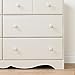 South Shore Furniture Summer Breeze Bedroom Collection, 6 Drawer Dresser, Vanilla Cream