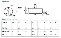 DYHW-116 Mini Button Load Cell 200KG Compression