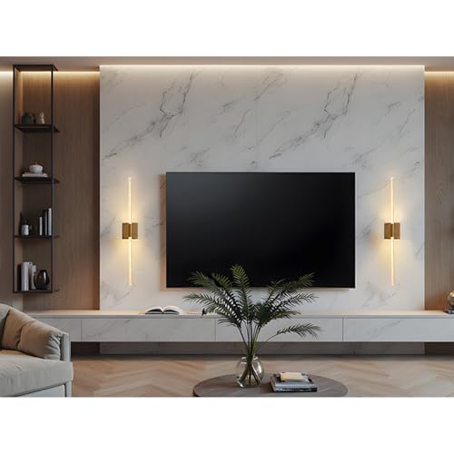 ALISMAEEL Wall Sconces Set of Two Battery Operated Wall Sconce 350° Rotation 10000mAh Wall Lights 3000K-6000K Tri-Color Dimming Equipped with Eemote Control for Bedroom, Living Room, Hallway, Bathroom