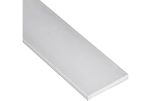 RANDALL MANUFACTURING CO., INC 48" x 2" x 1/4" Aluminum Bar, Clear Anodized - High-Strength, Corrosion-Resistant, Perfect for DIY, Industrial, and Construction Projects