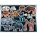 Little Folk Visuals Wild Animals Precut Flannel/Felt Board Figures, 22 Pieces Set