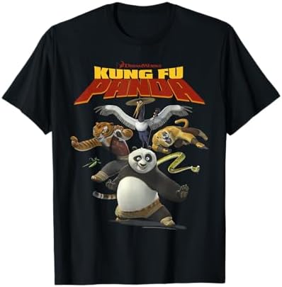 Amazon.com: Kung Fu Panda 3 Po And The Furious Five Movie Logo T 
