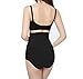 KUCI Bamboo Fiber Maternity Underwear, Women Ultra High Waist Superelastic Pregnant Panties Briefs (L, Black)
