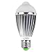 Litake 7w LED Bulb PIR Motion Sensor Bulb E27 LED Lights 6000-6500K Auto Switch Lamp For Indoor Outdoor Hallway Illumination-Pure White