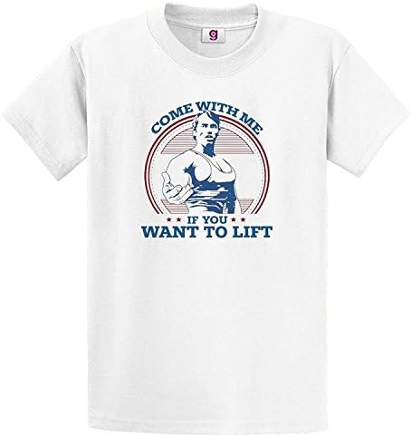 Graphic Impact Inspired Arnold Schwarzenegger Come with Me If You Want to Lift T-Shirt Men