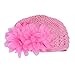 FEITONG(TM) Lovely Cute Flower Toddlers Infant Baby Girl Lace Hair Band Headband Headwear Hat Crochet (Pink)