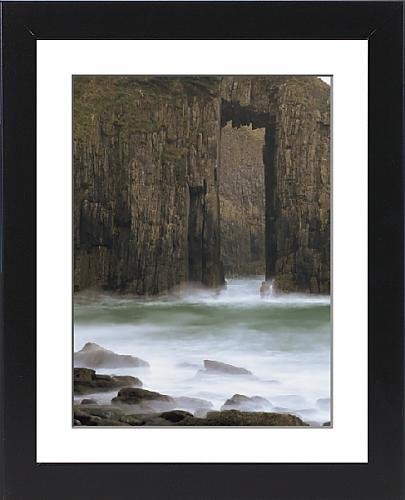 Framed Artwork of Church Doors rock formation in Skrinkle Haven cove