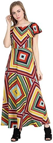 Raghumaya Women Multicolor Floral Printed Maxi Dress