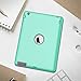 Hocase for iPad 2/3/4 Case, Rugged Slim Shockproof Soft Silicone Rubber+Hard Plastic Hybrid Dual Layer Protective Case for iPad 2nd/3rd/4th Generation (9.7-inch Display) - Teal