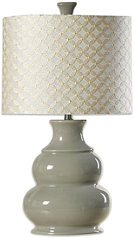 Coventry Juliette Table Lamp in Cool Grey | 3-Way Switch, 100-Watt Maximum Bulb