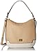 Calvin Klein Ashley Pebble Hobo, White/Nude