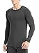 David Archy Men's 2 Pack Long Base Layer Thermal Shirts Underwear Crew Neck Thermal Tops