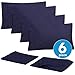 Cal King Size Bed Sheets - 6 Piece 1500 Supreme Collection Fine Brushed Microfiber Deep Pocket California King Sheet Set Bedding - 2 Extra Pillow Cases, Great Value, California King, Navy
