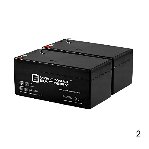 12V 3.4AH Battery Replaces APC BE325 BE325CN RBC47 PS-1230 - 2 Pack - Mighty Max Battery brand product