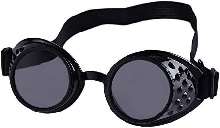 HTDBKDBK Vintage Style Steampunk Goggles Welding Punk Gothic Glasses Cosplay