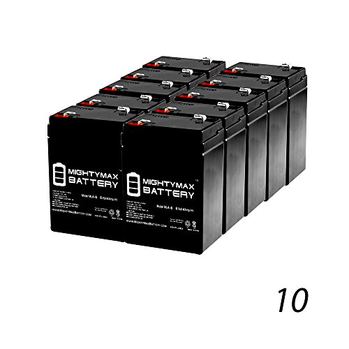 6V 4.5Ah UPS Battery for SL Waber POWERHOUSE 420T - 10 Pack - Mighty Max Battery brand product