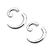UMBRELLALABORATORY Magnetic Summer Style Silver Spiral Fake Faux Tapers Sold AS Pair w 109