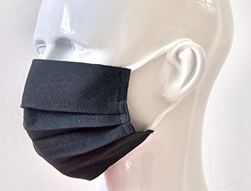 Pack of 4 - Breathable Face Mask, 3-Layer 100% Cotton Unisex Reusable and Washable with Oekotex Layer for Comfortable Daily wear…