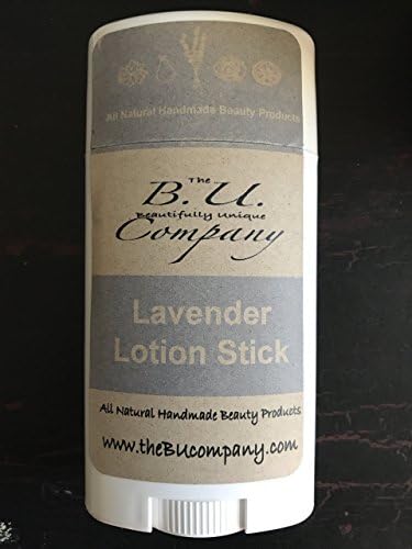 Lavender Lotion Stick - BU Company - All Natural Handmade - Moisturizer - Solid Lotion Bar - 2.5 oz