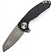 Eafengrow EF79 EDC Folding Knife with Clip D2 Blade and G10 Steel Handle Frame Lock Pocket Knife Tool for Outdoor Camping Tactical Survival (EF79-black)