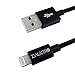 [Apple Mfi Certified] Zealectro® High Speed Data Sync USB Cable 3.3ft Lightning Connector 1m Nylon Braided 2016 New Version Support IOS 9 [Safe & Fast Charging][anti-twisting][black]