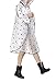 Fakeface Women Packable Clear Hooded Raincoat Lightweight Travel Rain Cape Jacket Poncho, White, One Size