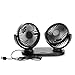 Aoneky 5V 2A 360° Rotating Dual USB Fan - Portable Personal Office Desk Car USB Fan