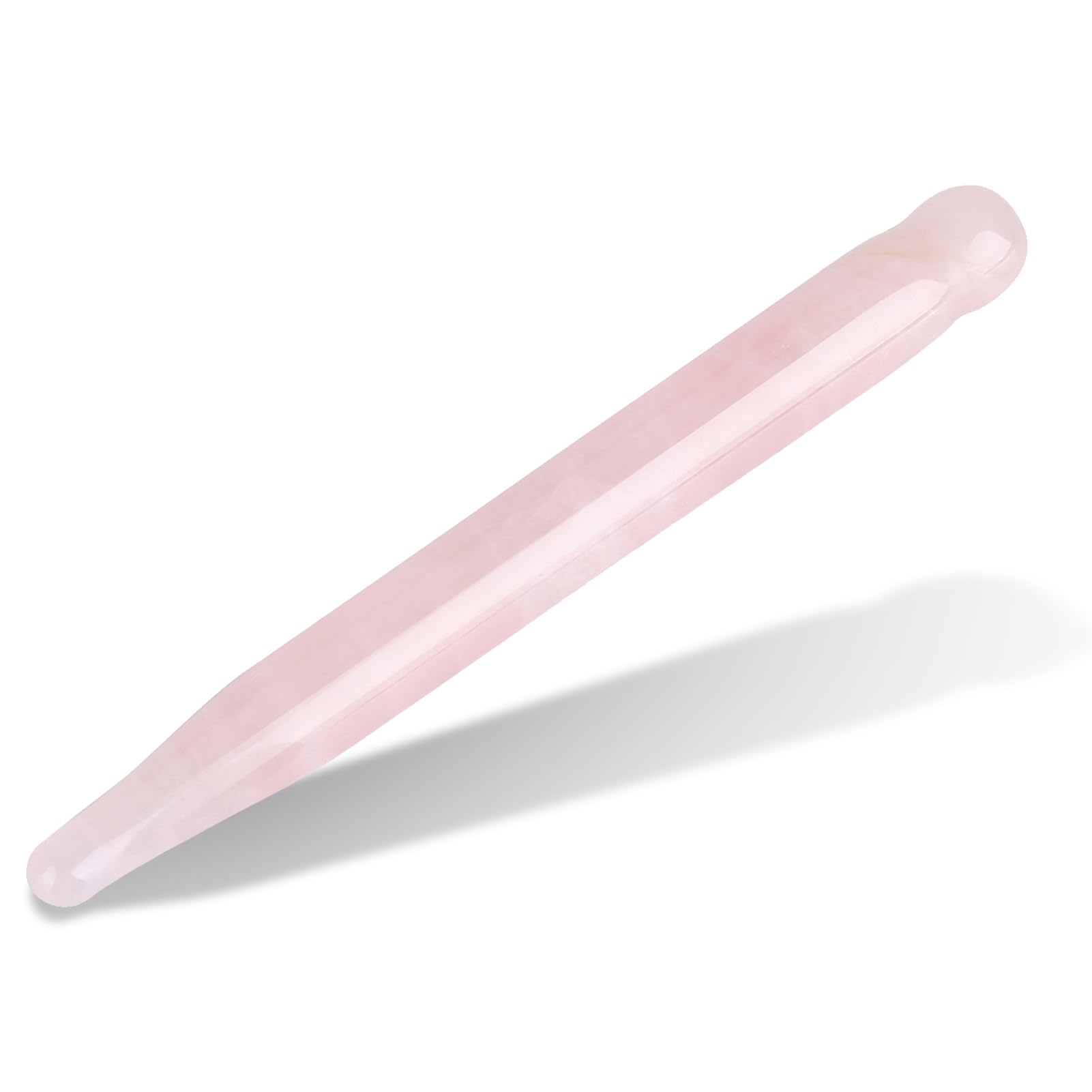 Sonew Acupuncture Pen, Natural Stone Acupressure Stick Crystal Stick Chopsticks Acupuncture Sticks Special Experience, 12 cm(Rose Quartz)