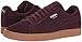 PUMA Men's Suede Classic Debossed q4 Fashion Sneaker, Winetasting-Lilac Snow, 10.5 M US