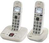 Clarity D714 Moderate Hearing Loss Cordless Phone with 2 D704HS Expandable Handsets
