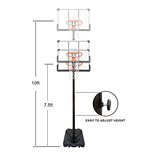 Movement God Portable Basketball Hoop & Goal Basketball System Basketball Equipment Height