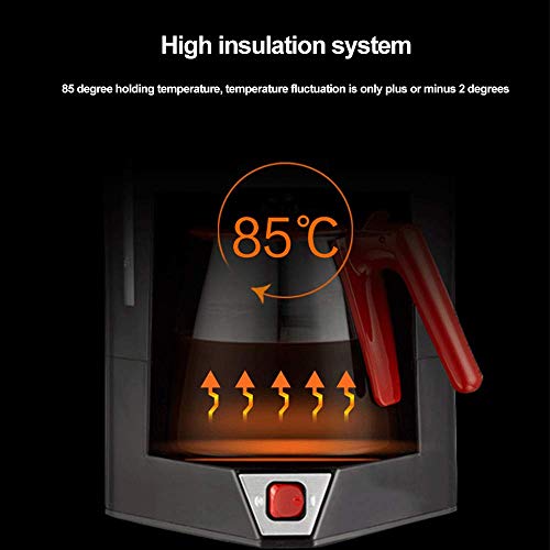 Filterkaffeemaschine, 600-W-Kaffeemaschine für Instantkaffee, abwaschbarer Filter, Warmhalte-Tropfschutzfunktion für zu… – Bild 4