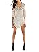 JOYEBUY Sexy Womens Crochet Hollow Out Swimwear Beachwear Bikini Cover-ups (S-M, Beige)