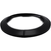 Indprod Fit 4.33" Outer Diameter Flange Water Pipe Cover Decoration Black Pipe Cover Radiator PP Plastic 110mm Escutcheon Collar for Wall Pipe Tube Decoration 1Pc
