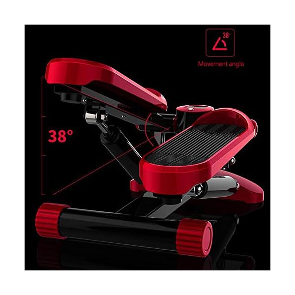 LJYLF-Mini-Fitness-Hydraulic-Stepper-Men-and-Women-Stepper-Cardio-Exercise-Trainer-Monitor-and-Resistance-Bands-Stepper-Exercises-EquipmentRed LJYLF Mini Fitness Hydraulic Stepper, Men and Women Stepper Cardio Exercise Trainer, Monitor and Resistance Bands…
