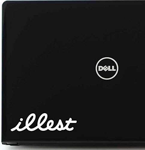 Aftermarket Graphics - 2x Qty JDM Drift ill illest script for laptop / car / guitar Vinyl Decal Sticker (WHITE)