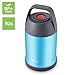 ZTXPRO Insulated Lunch Container Food Jar Hot & Cold Stainless Steel Vacuum Box with Handle 16 oz Leak Proof Design Food Storage Bento Lunch Box for Picnic Office Outdoors - Blue
