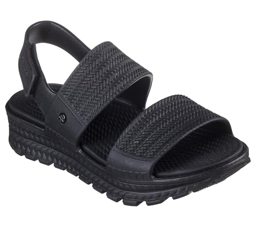 Sandalias Foamies Arch Fit Footsteps Sunny Days para mujer, negras, 37 EU