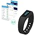 Fitness Tracker, Morefit M5 Plus Touch Screen Bluetooth Smart Bracelet Wristband (Black)