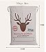 HUAN XUN Sika Deer Santa Sack with Drawstring