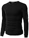 Doublju Mens Long Sleeve Heavy Weight Crewneck Sweatshirt