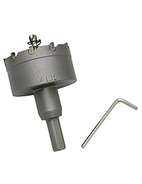 autotoolhome 2" 50 mm Acero agujero sierra diente punta de carburo Kit de TCT Juego de brocas para metal Madera gruesos