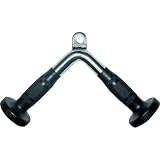 Valor Fitness MB-1 V-Handle LAT Accessory Bar with Rubber Grips