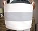 HAN-MM 5PCS Storage Baskets Woven Basket Cotton Rope Bin,Organizer for Baby Nursery Laundry Kid's Toy Beige