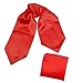 DRC1E01 Multiple Colors Solid Soft Stain Evening Ascot Handkerchief By Dan Smith